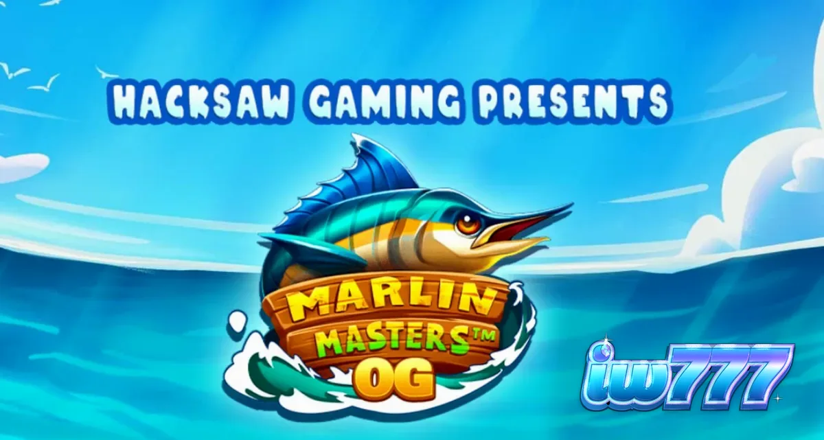 Pemandangan laut tropis dan kapal nelayan dalam slot Marlin Masters OG